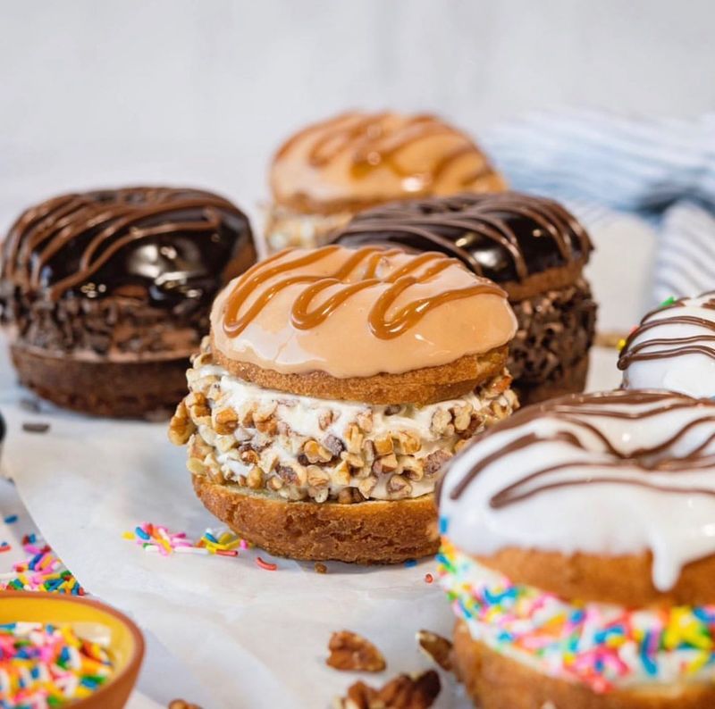 Doughnut Ice Cream Sandwich