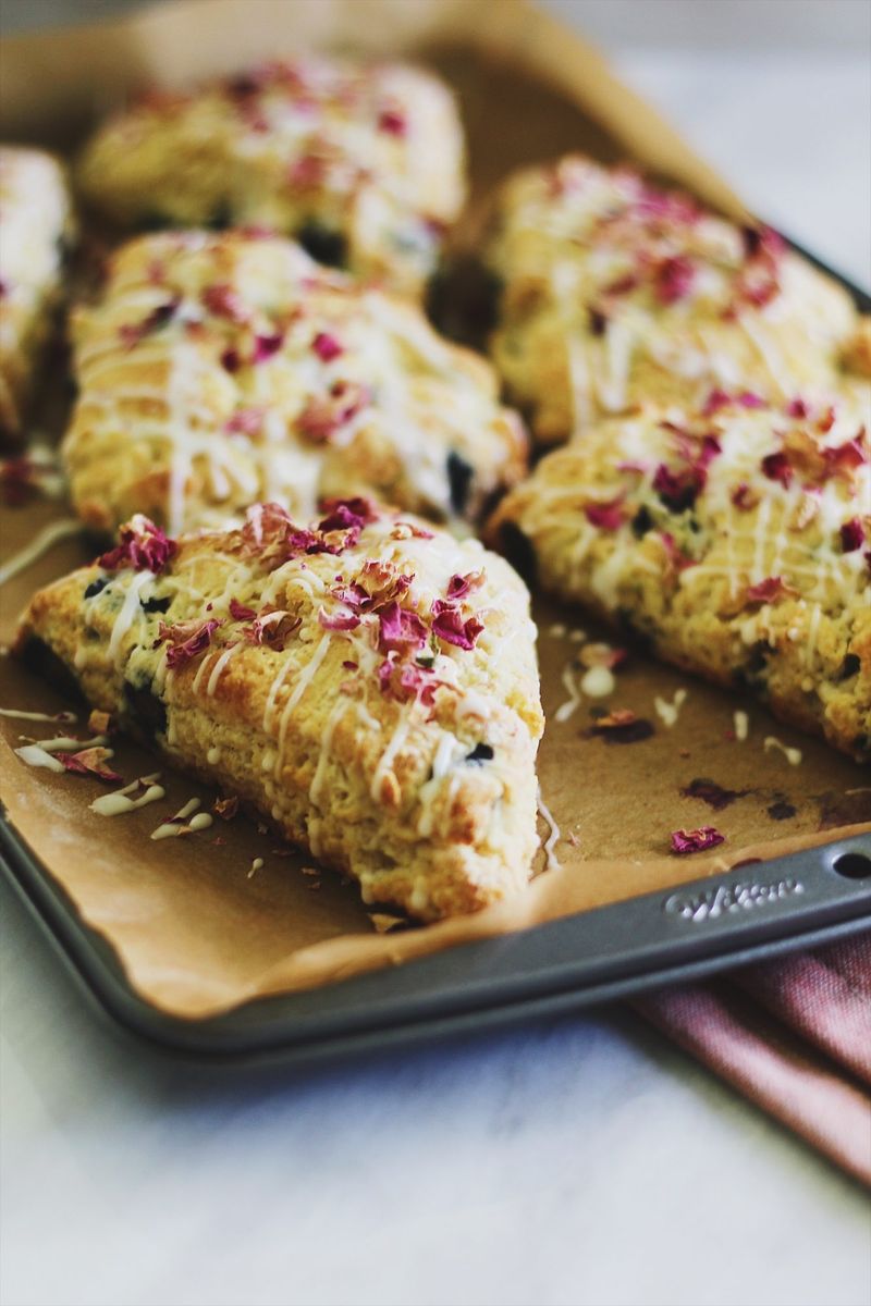 Rose Petal And Cardamom Scones