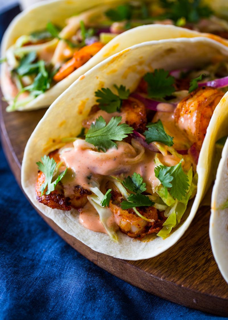 Shrimp Diablo Tacos