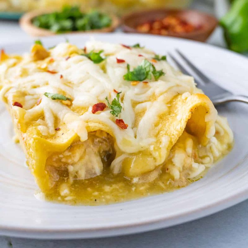 Cheesy Chicken Enchiladas