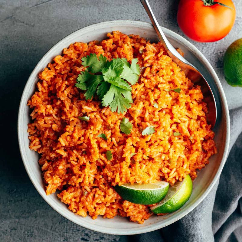 Mexican Rice With Tomato And Garlic