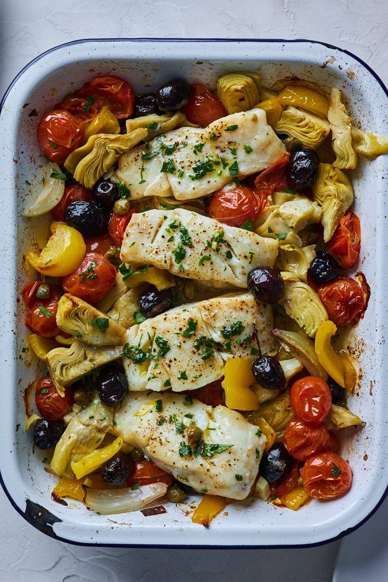 Mediterranean Baked Cod