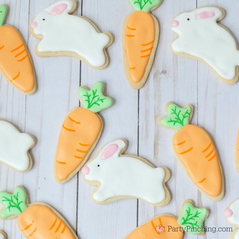 Carrot-Munching Rabbit Cookies