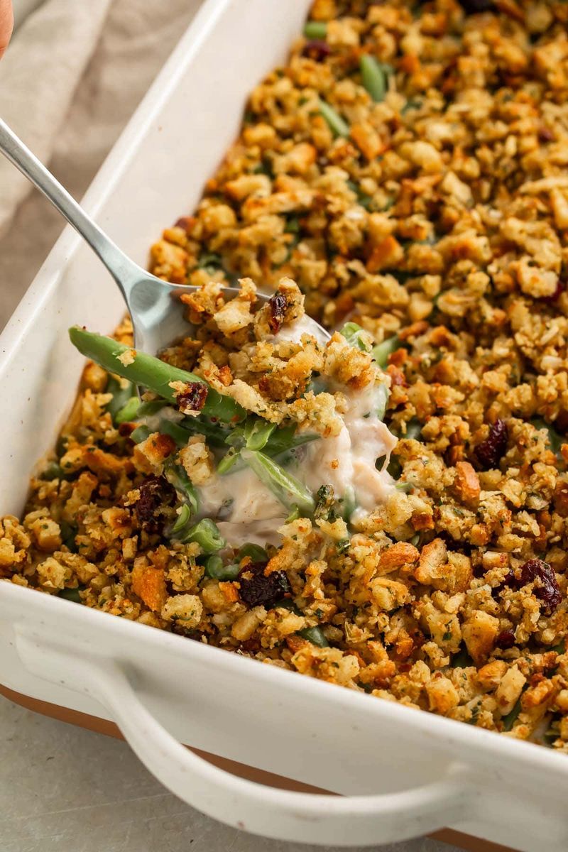 Creamy Chicken And Stuffing Bake