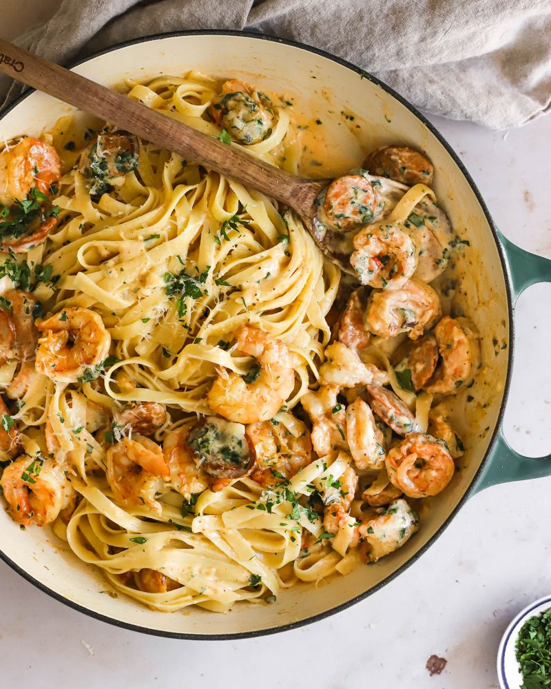 Garlic Butter Seafood Pasta