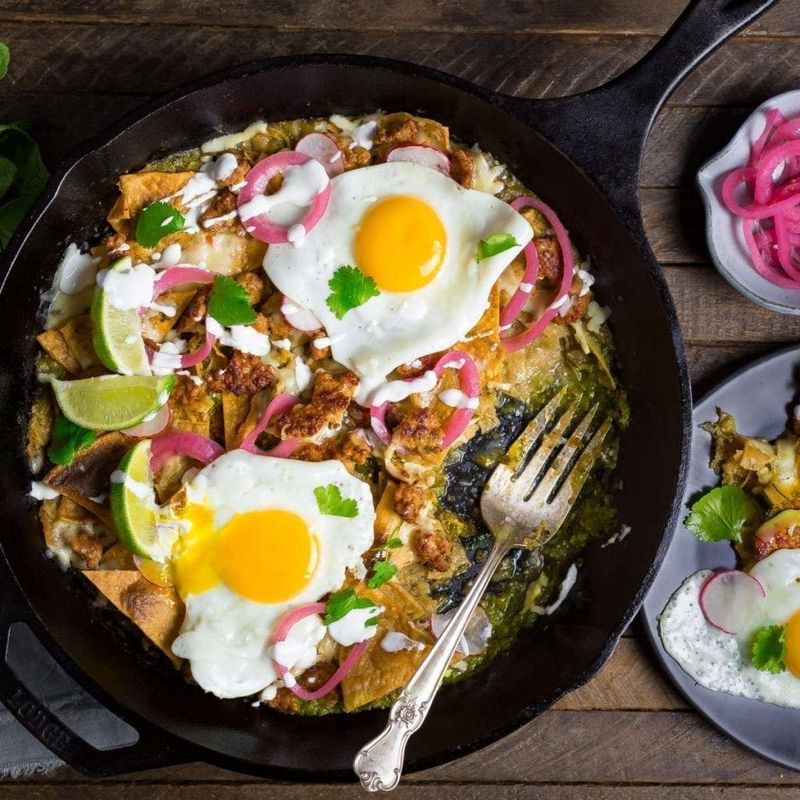 Authentic Chilaquiles Verdes