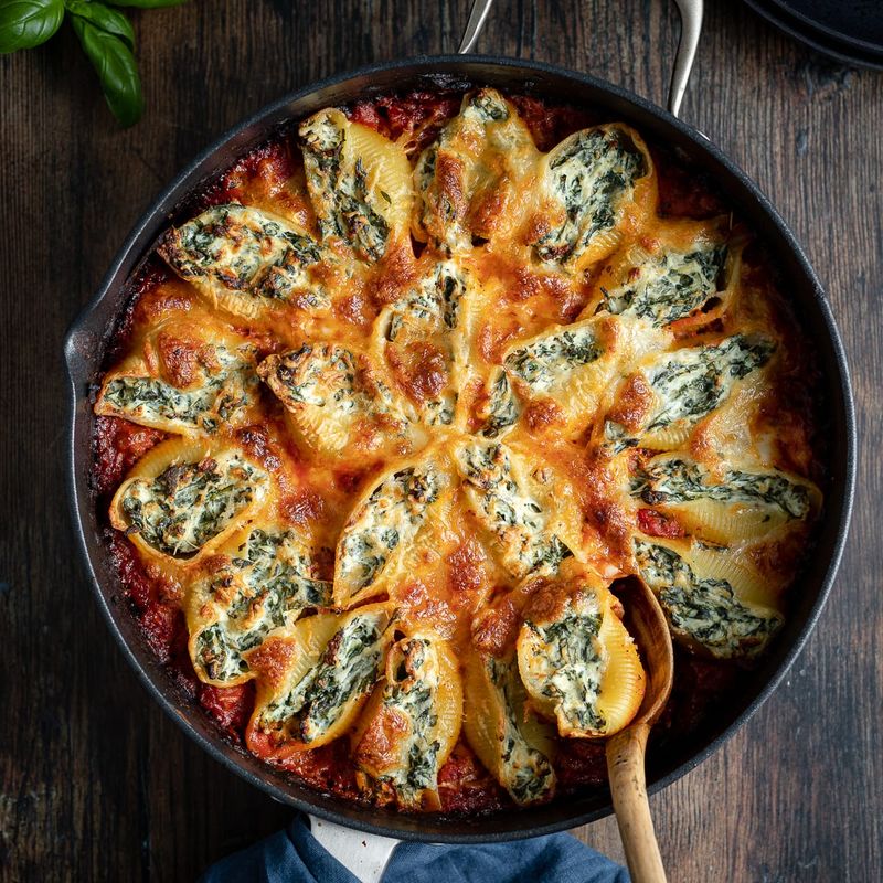 Ricotta And Spinach Stuffed Shells