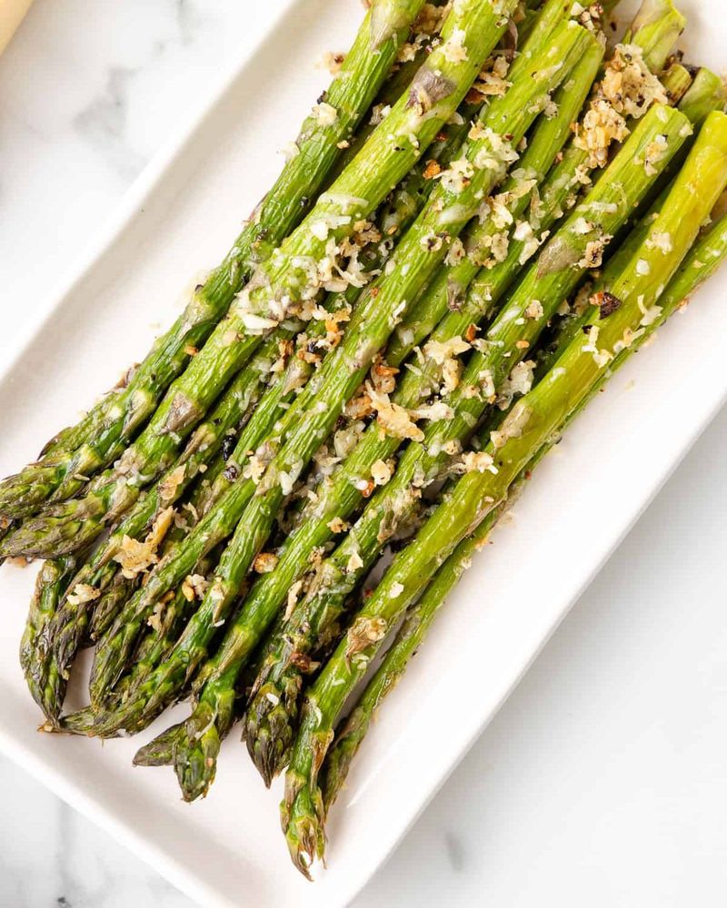 Garlic Parmesan Grilled Asparagus