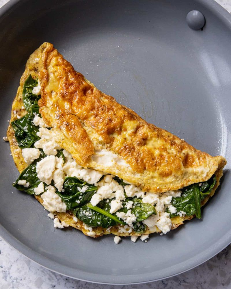 Spinach And Feta Omelet