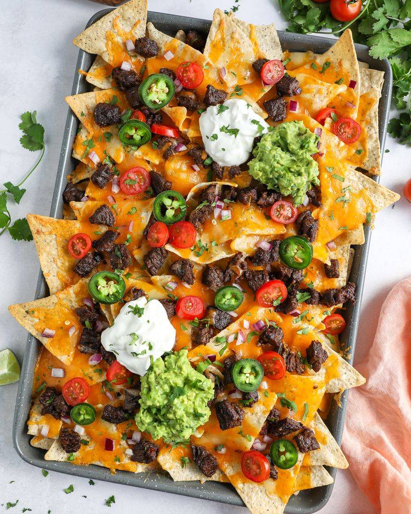 Loaded Nachos With All The Toppings