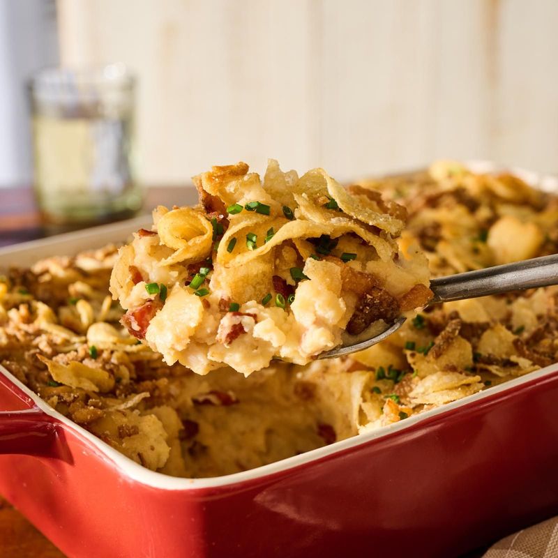 Mashed Potato Casserole With Garlic Butter