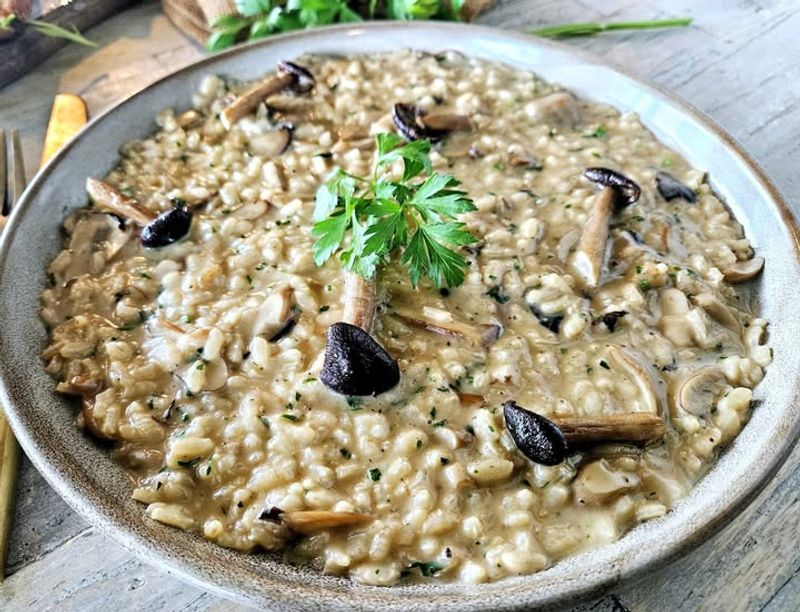 Spinach & Mushroom Risotto (Italy)