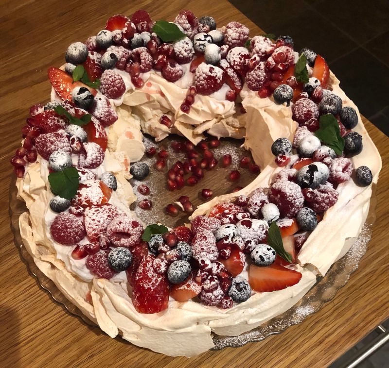 Berry Pavlova Wreath