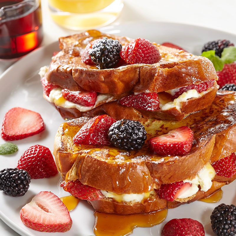 Berry-Stuffed French Toast With Mascarpone
