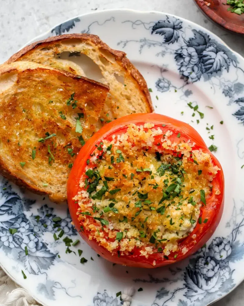 Spinach & Cheese Stuffed Tomatoes