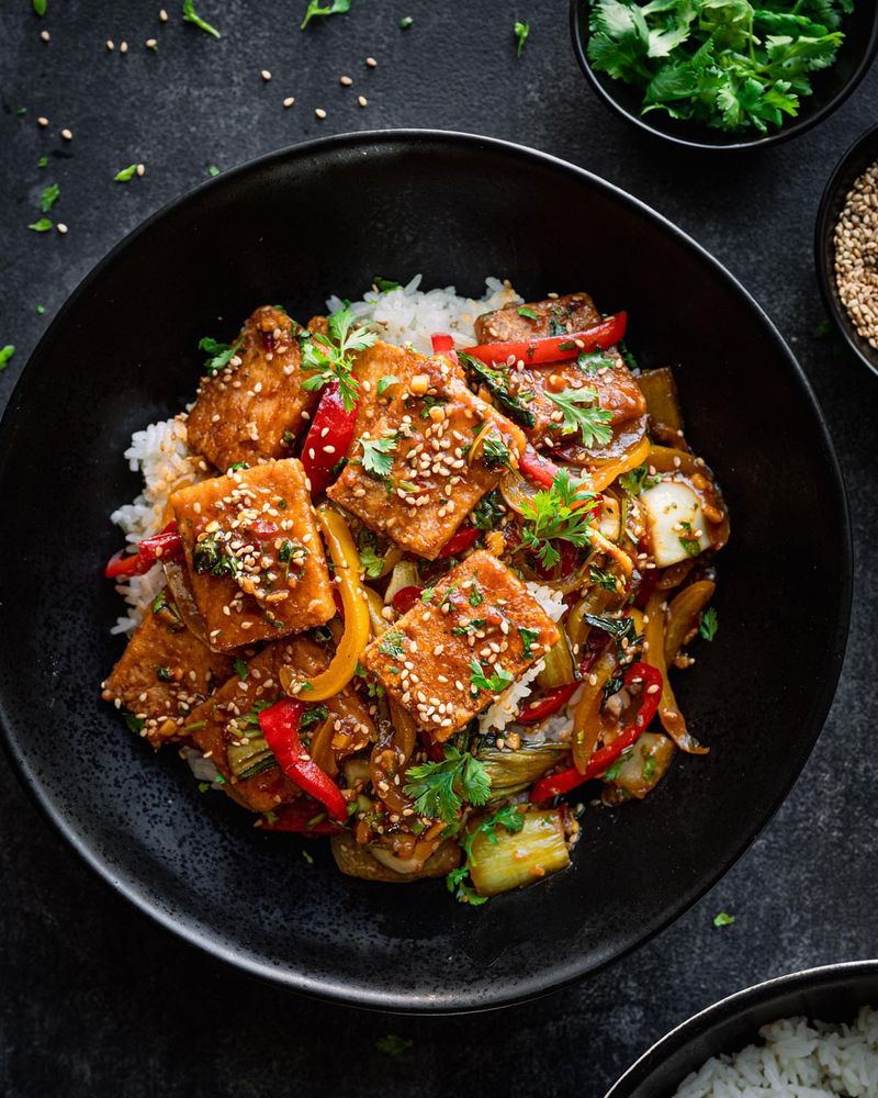 Spinach & Tofu Stir-Fry (Asia)