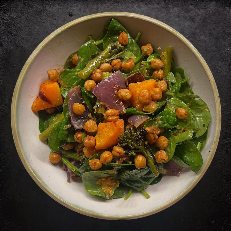 Roasted Spinach With Lemon