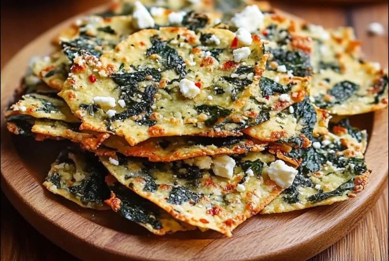 Spinach & Parmesan Crisps
