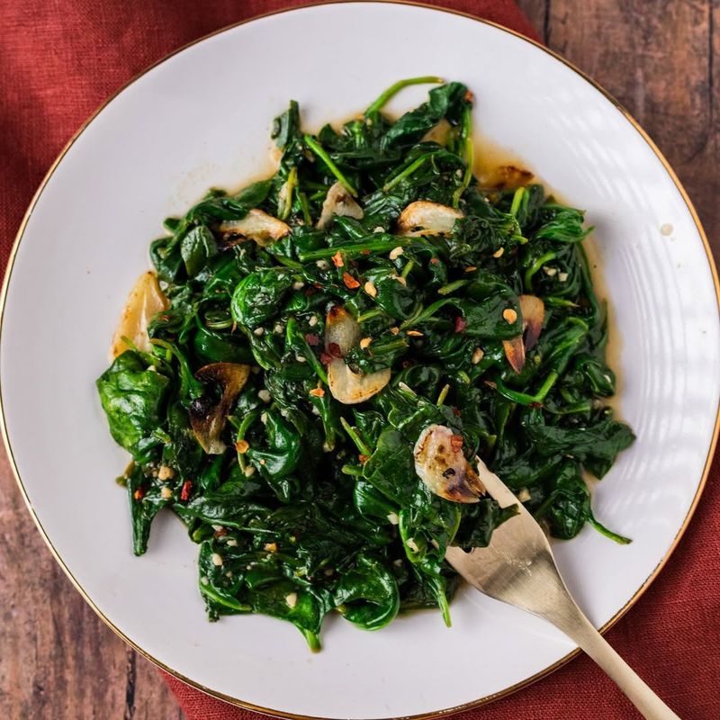 Sautéed Spinach With Garlic