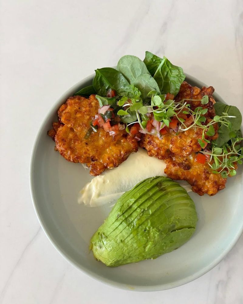 Spinach & Corn Fritters