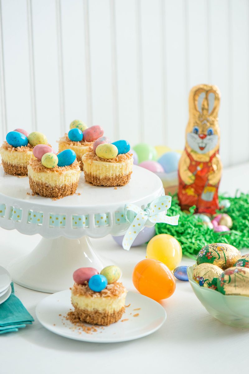 Mini Cheesecakes With Easter Toppers