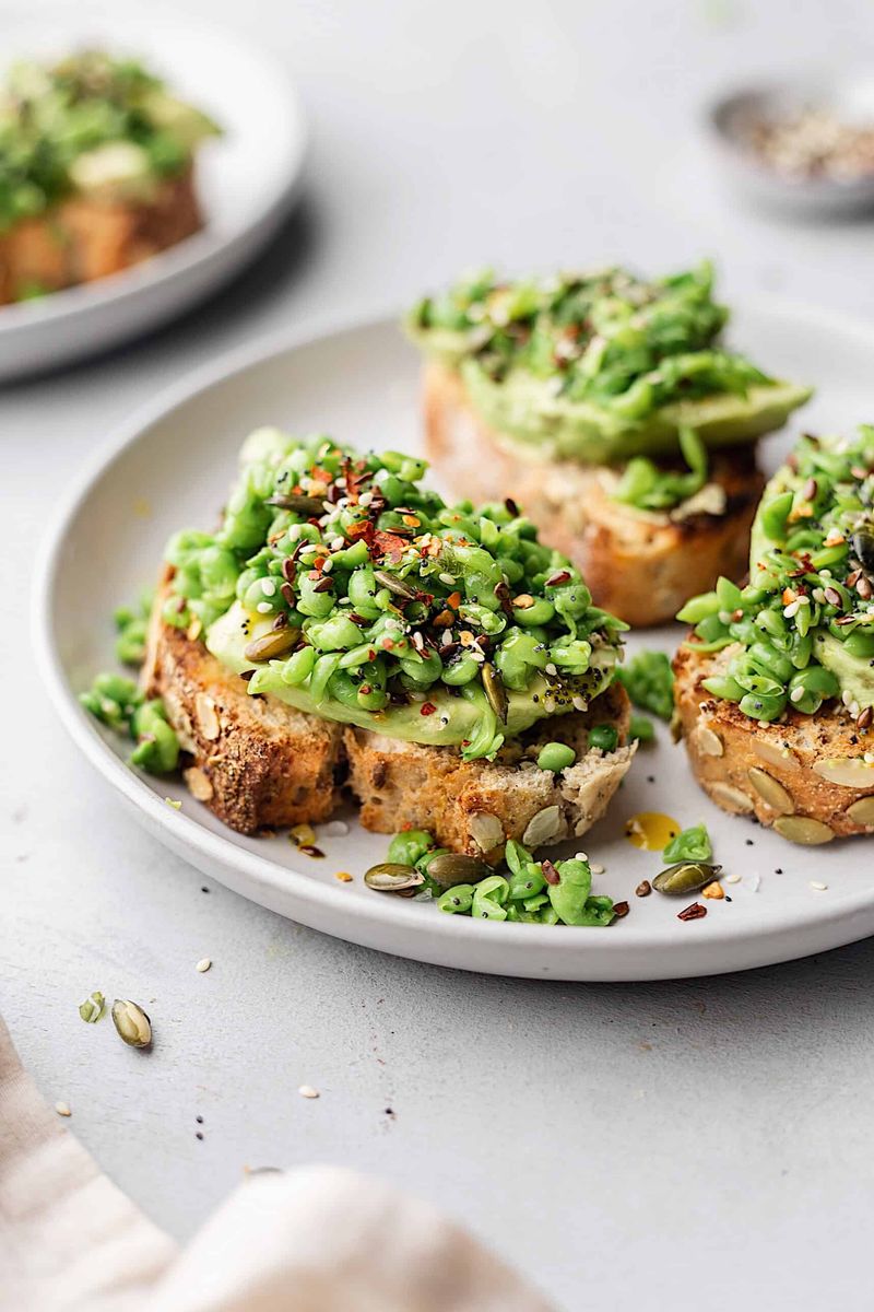 Smashed Pea And Avocado Toast