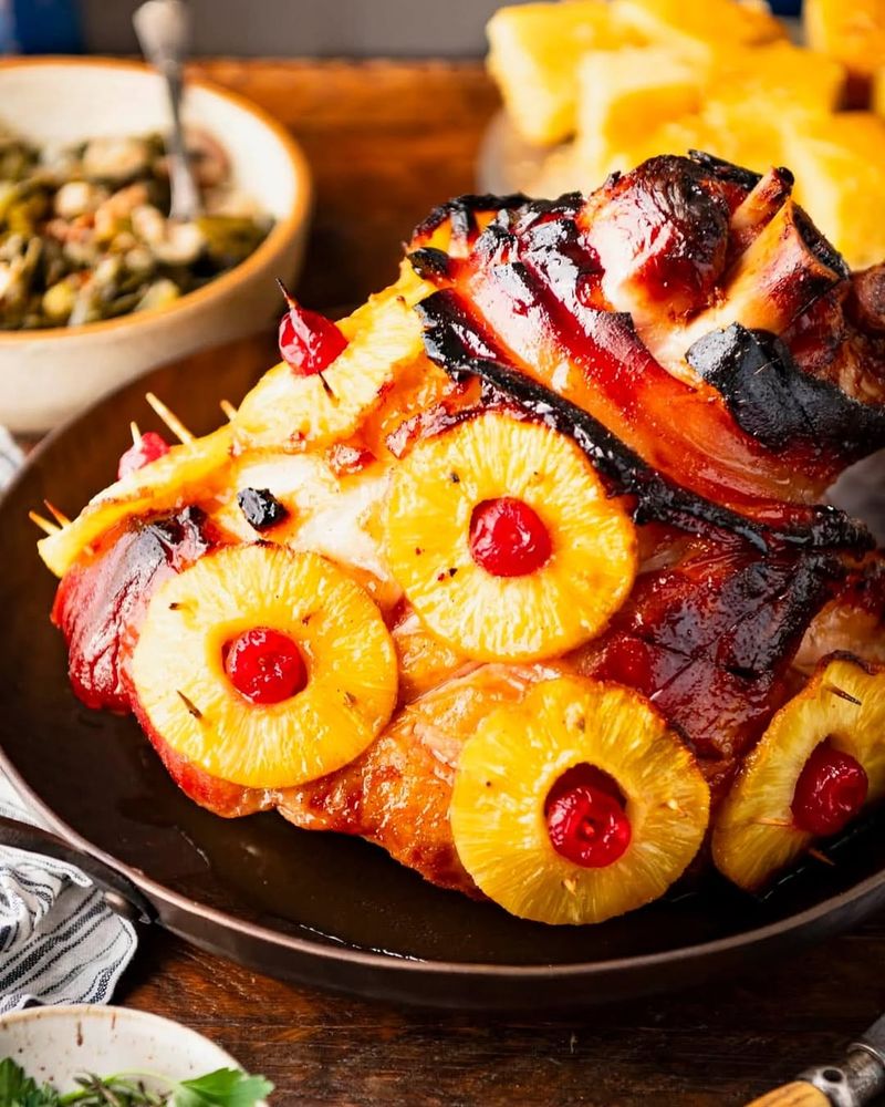Glazed Ham With Pineapple