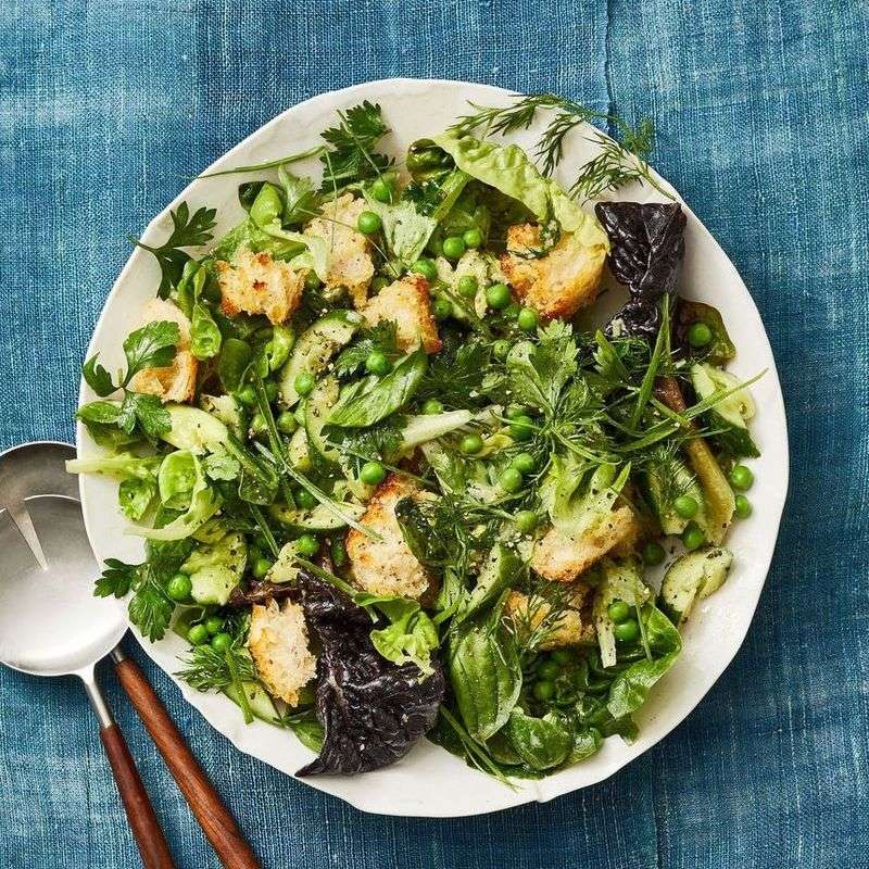 Spring Panzanella Salad
