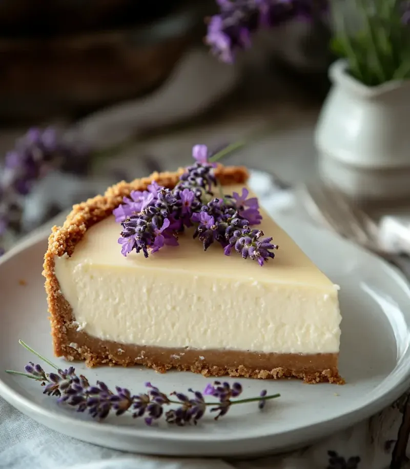 Lavender Honey Cheesecake