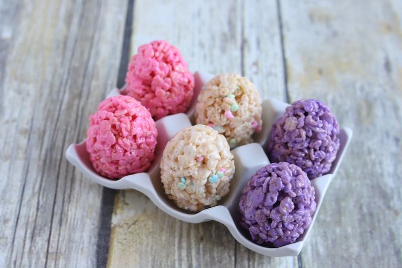 Rice Krispie Egg Bites