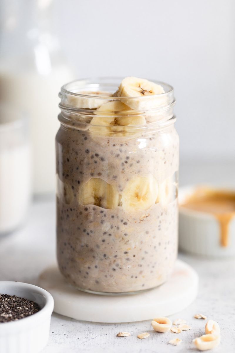 Peanut Butter Banana Overnight Oats