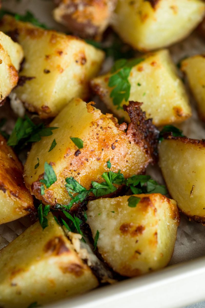 Garlic Parmesan Roasted Potatoes