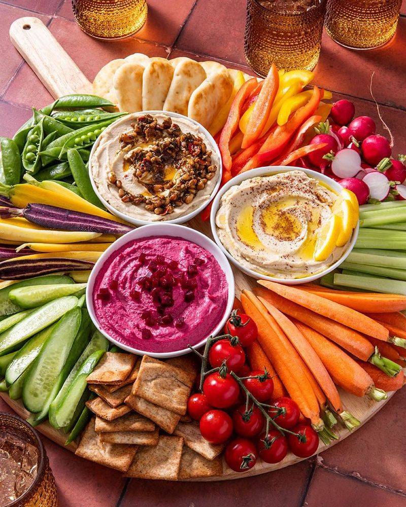 Veggie Platter With Hummus