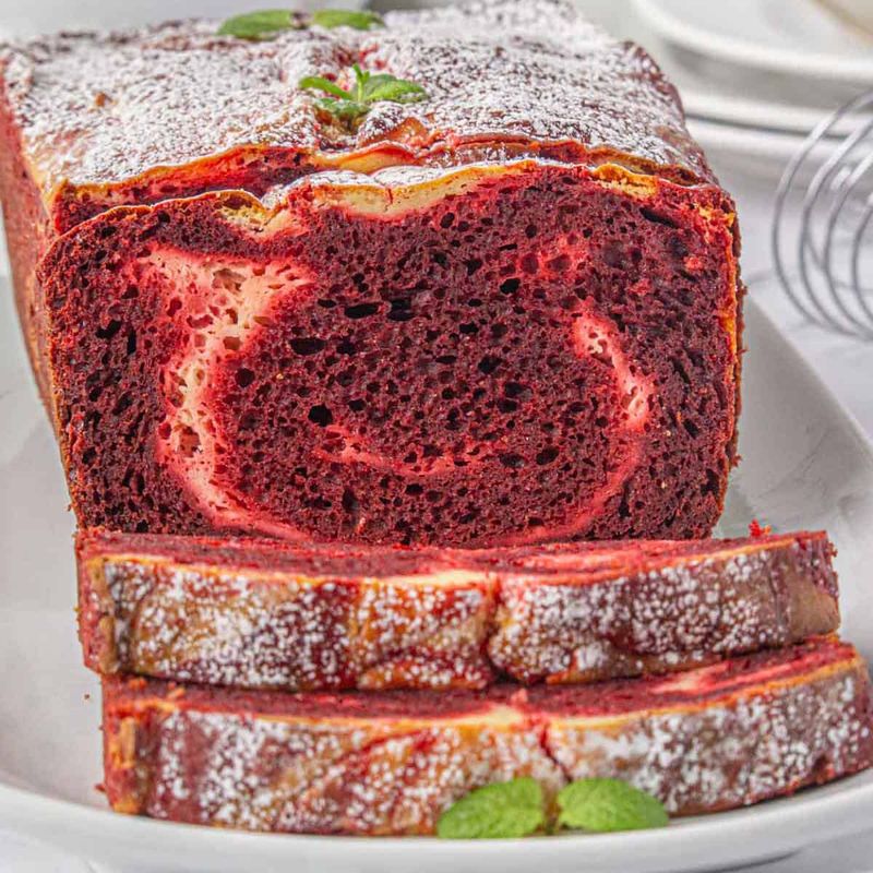 Velvety Red Velvet Loaf