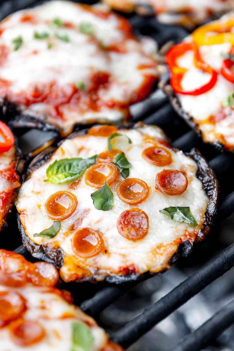 Portobello Mushroom Pizzas