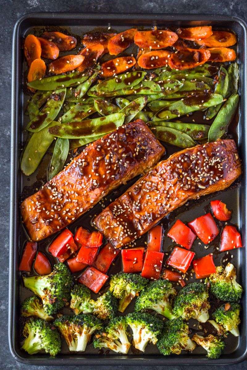Teriyaki Salmon Tray Bake