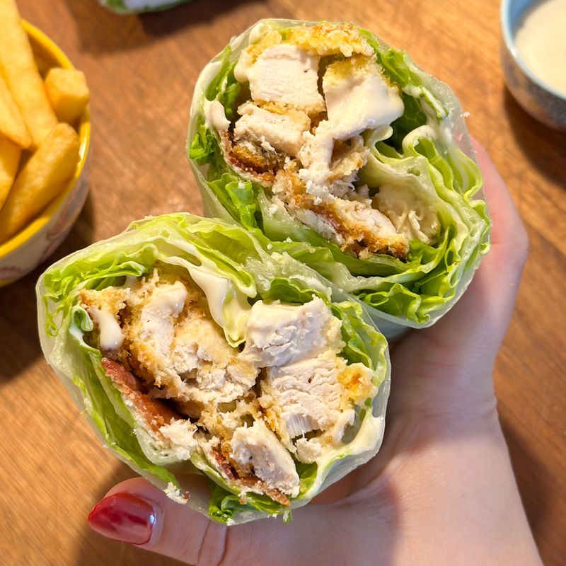 Chicken Caesar Lettuce Wraps