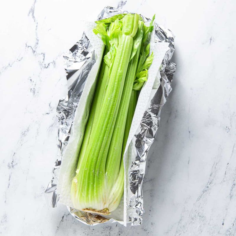 Celery Stalks In Foil