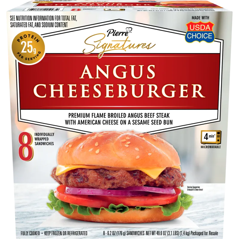 Pierre Signatures Angus Cheeseburgers