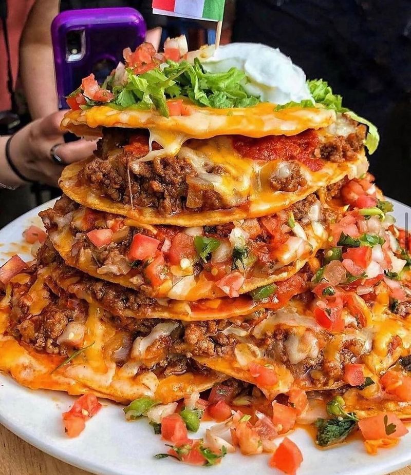 Tortilla Nacho Tower