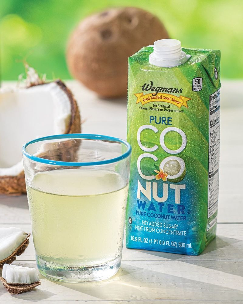 Coconut Water With A Pinch Of Sea Salt