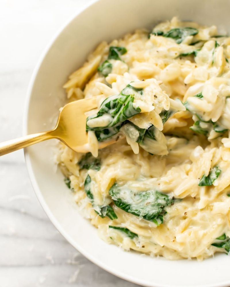 Creamy Garlic Spinach Pasta