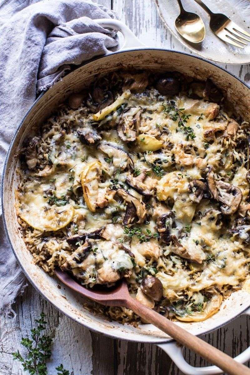 Chicken And Wild Rice Hot Dish