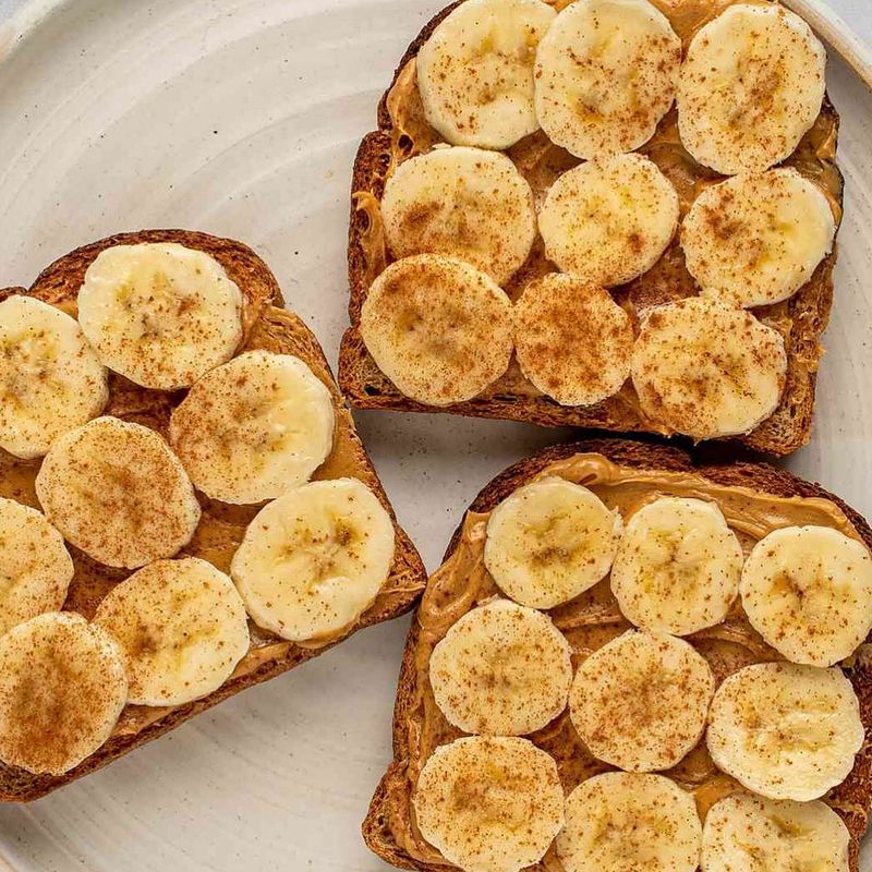 Whole Grain Toast With Peanut Butter And Banana