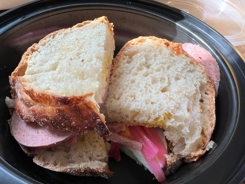 Liverwurst And Onion Sandwich