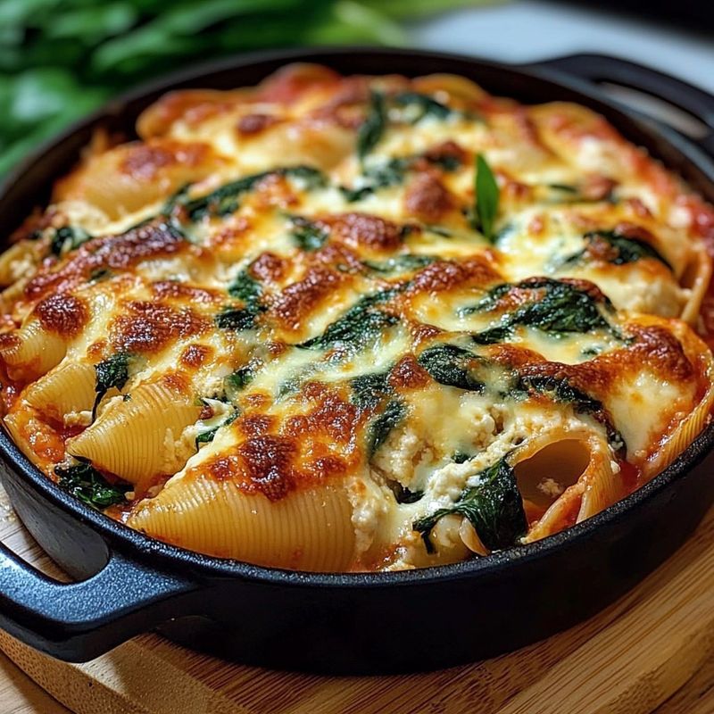 Spinach And Ricotta Stuffed Shells