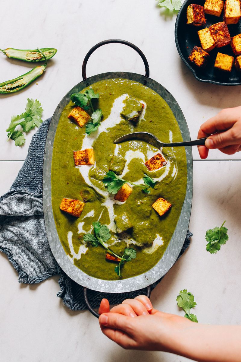 Vegan Palak Tofu