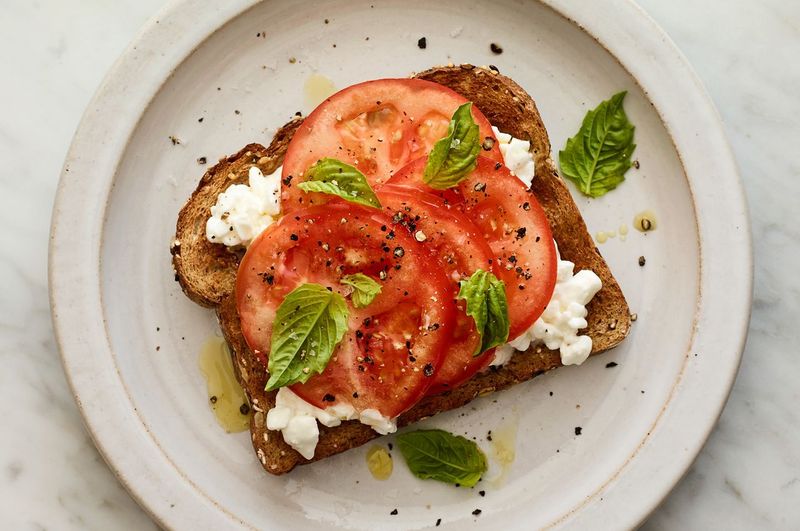 Cottage Cheese & Tomato Toast