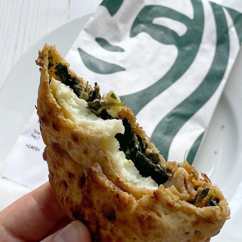 WIN: Starbucks Spinach, Feta & Egg White Wrap