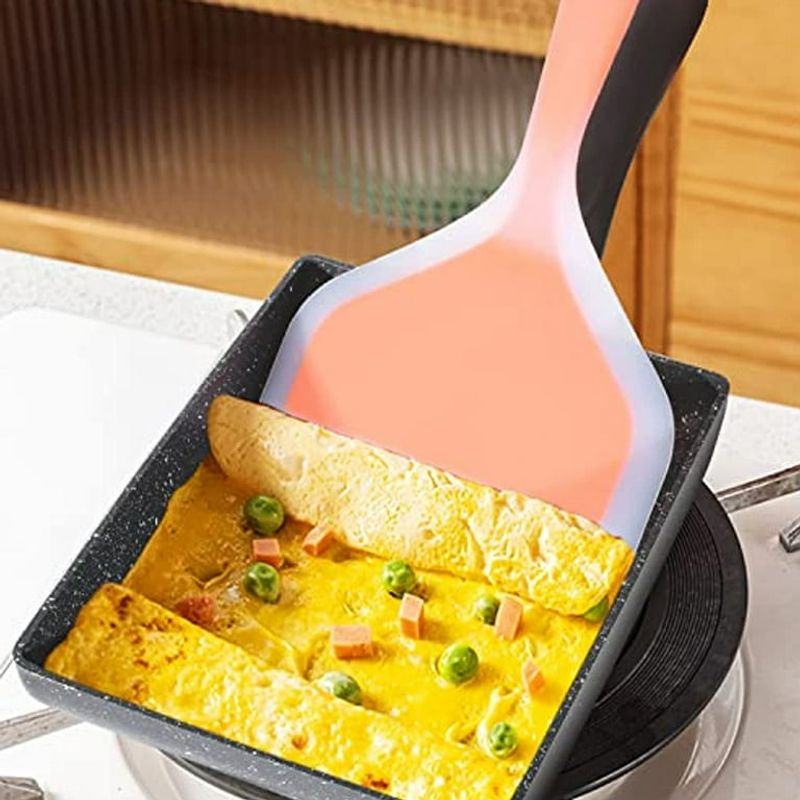 Use A Nonstick Pan With A Silicone Spatula